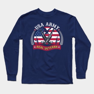 USA Army Veteran T=shirt Long Sleeve T-Shirt